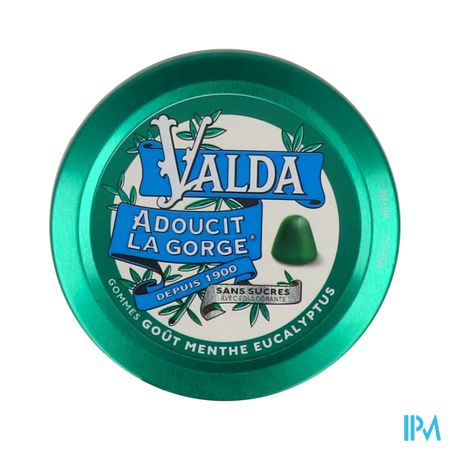 Valda Gommes Menthe Eucalyptus Sans Sucre 50g