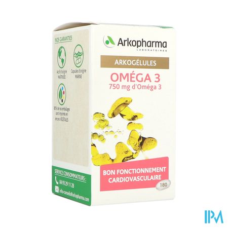 Arkopharma Arkogelules Omega 3 Origine Marine Capsule 180