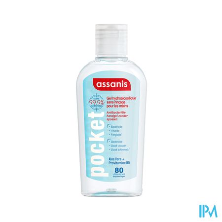 Assanis Pocket Gel Hydroalcoolique Mains 100ml