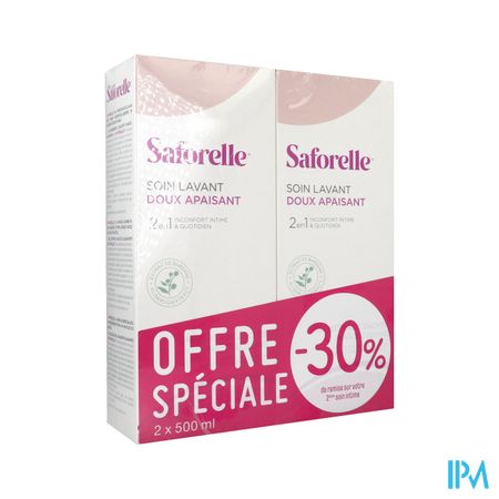 SAFORELLE SOIN LAV DOUX 500ML X2
