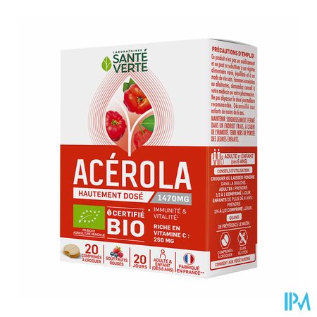 SANTE VERTE ACEROLA 1470 BIO CPR20