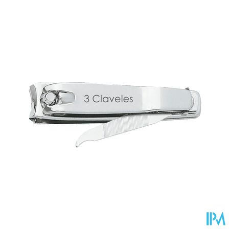 3 Claveles Coupe Ongles Avec Lime 6cm