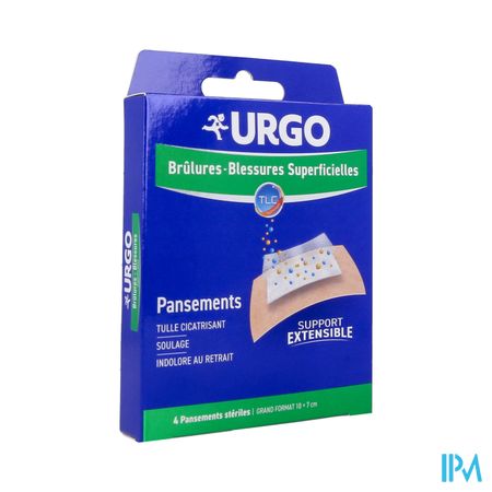 Urgo Brulures Pansement Grand Format X4