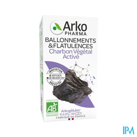 Arkopharma Arkogelules Charbon Vegetal Bio Gelule 40