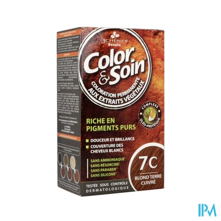 Color Soin 7c Blond Terre Cuivre Etui 60ml X2