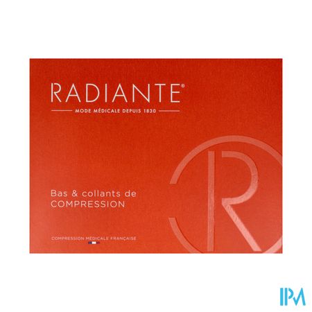 Radiante2 Styl Coton Fine Bas Cuisse Autofixant Noir Moyen T3