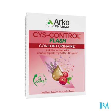 Arkopharma Cys Control Flash 36mg De Pac Gelule 20