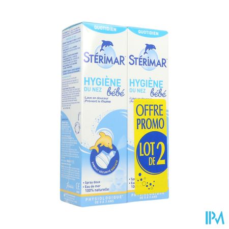 Sterimar Bebe Hygiene Nez Sol Nasale 100ml X2