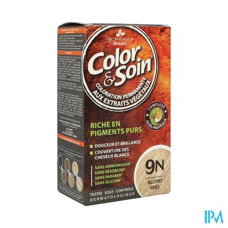 Color Soin 9n Blond Miel Etui 60ml X2