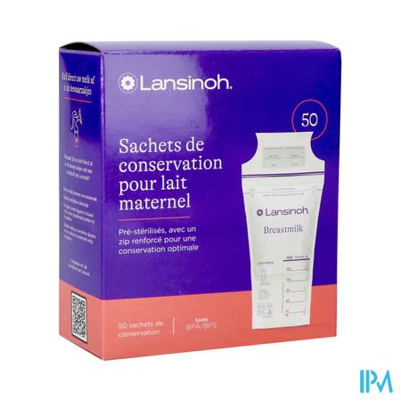LANSINOH SACH/CONSERV LAIT/MATER50