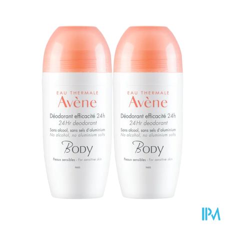 Eau Thermale Avene Body Deodorant Efficacite 24h Bille 50ml X2