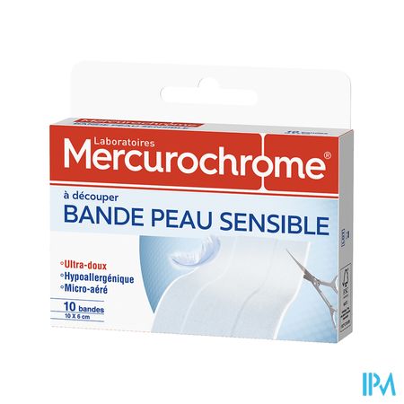 MERCUROCHROME BDE PEAU SENSIBL X10