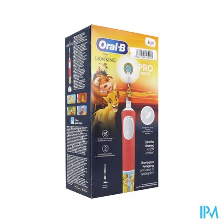 Oral B Pro Kids3+ Brosse A Dents Electrique Roi Lion
