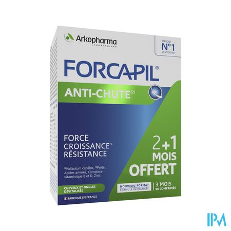 Arkopharma Forcapil Antichute Comprime 90 2 Mois + 1 Offert