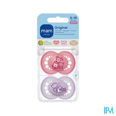 Mam Sucette Original Nature +18m Silicone X2