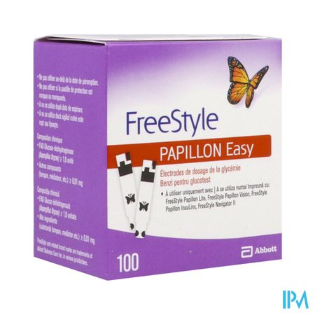 Freestyle Papillon Easy Bandelette Electrode 100