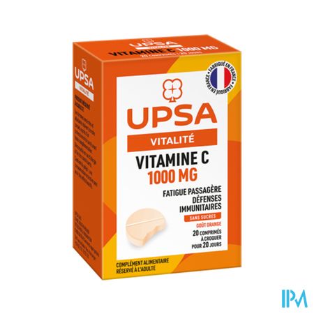 Upsa Vitamine C 1000mg Comprime A Croquer 20