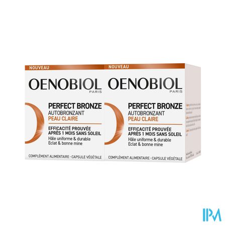 Oenobiol Perfect Bronze Autobronzant Peau Claire Capsule 30 30 X2