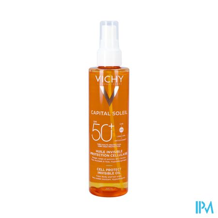 Vichy Capital Soleil Huile Invisible Protection Cellulaire Spf50+ 200ml