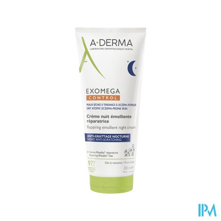 A Derma Exomega Control Creme Nuit Emolliente Reparatrice 200ml