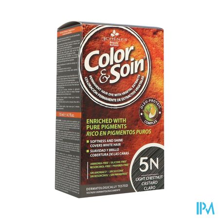 Color Soin 5n Chatain Clair Etui 60ml X2