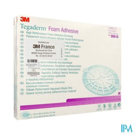 3m Tegaderm Foam Adhesive Pansement 19cm X 22cm2 10