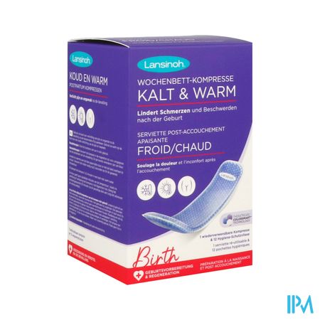 Lansinoh Serviette Post Accouchement Apaisante Reutilisable Cryotherapie Ou Thermotherapie