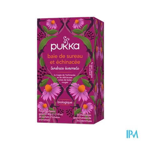 Pukka Infusion Baies De Sureau Echinacee Bio Sachet 20