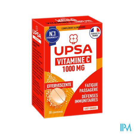 Upsa Vitamine C 1000mg Comprime Effervescent 20