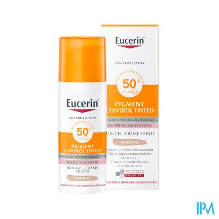 Eucerin Sun Pigment Gel Creme Teinte Spf50+ 50ml