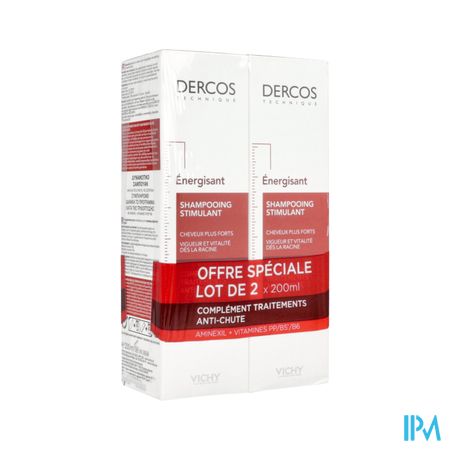 DERCOS ENERGY+ SH STIM SH 200ML X2