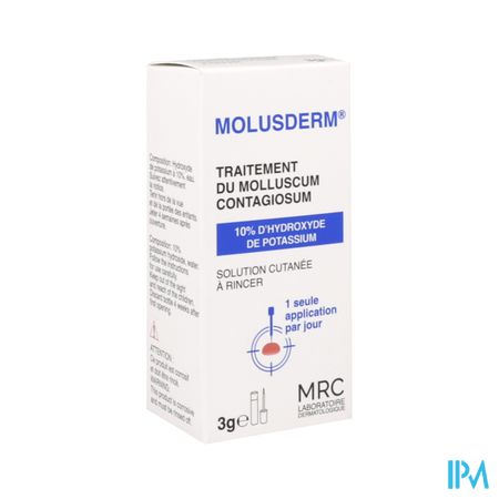 MOLUSDERM SOL CUTANE FL 3G