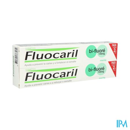 Fluocaril Bi Fluore 145mg Dentifrice Menthe 75ml X2