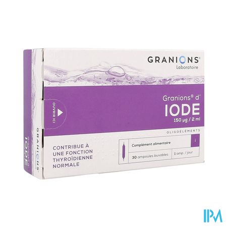 Granions Iode Solution Buvable Ampoule 2ml 30