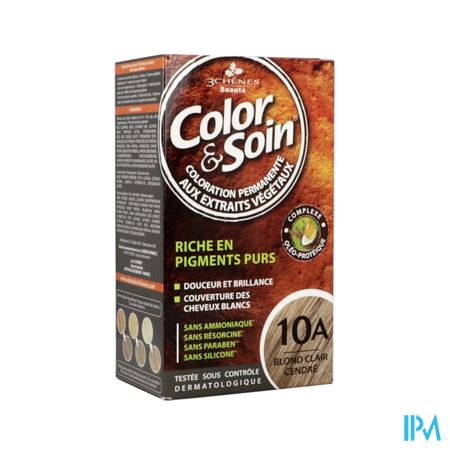 Color Soin 10a Blond Clair Cendre Etui 60ml X2