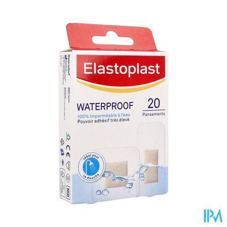 Elastoplast Waterproof Pansement Plastique 2tailles 20