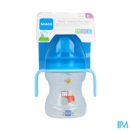 Mam Tasse D'apprentissage 190ml Decoree Bec Evolutif Avec Anse