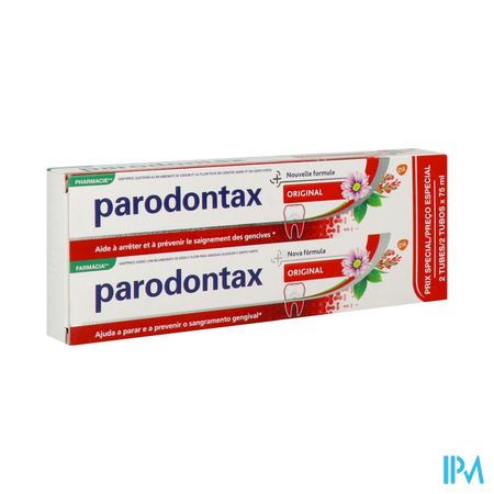 Parodontax Pate Gingivale Fluoree Bitube 75ml X2