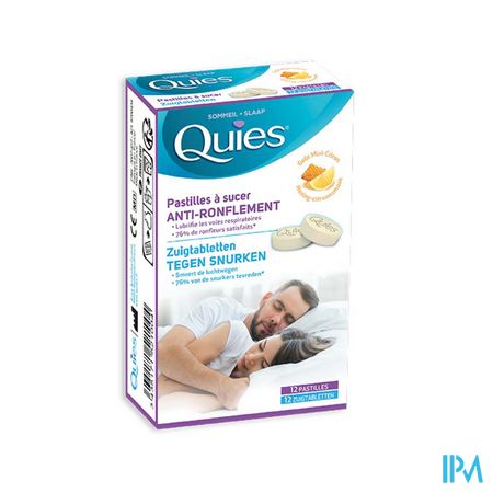 Quies Antironflement Pastille A Sucer Miel Citron 12