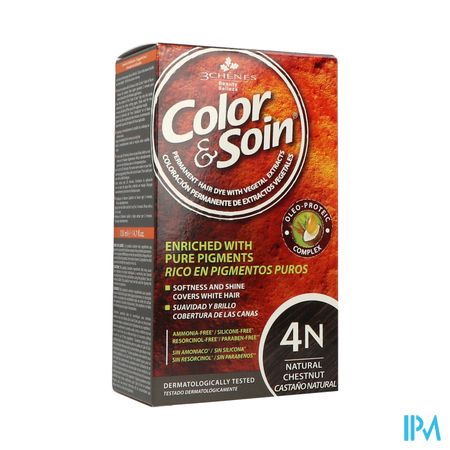 Color Soin 4n Chatain Naturel Etui 60ml X2