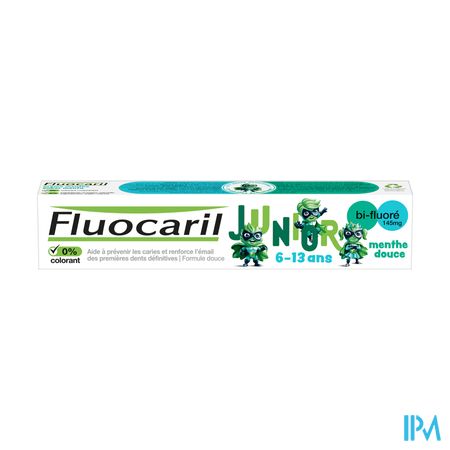 Fluocaril Junior Dentifrice Gel Menthe 75ml