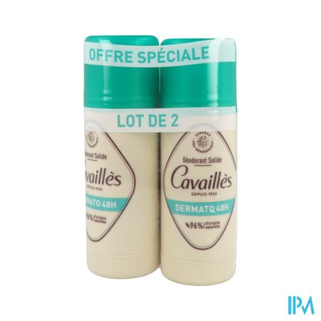 Roge Cavailles Deodorant Dermato 48h Antiodeurs Stick 40ml X2