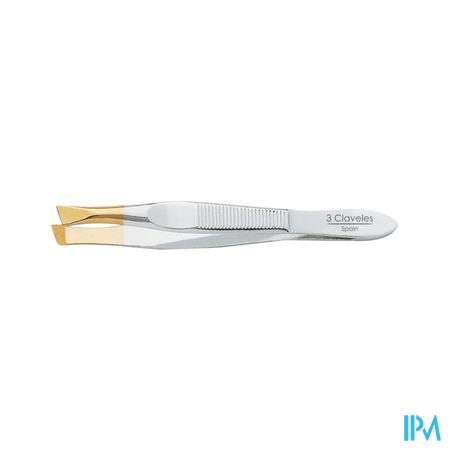 3 Claveles Pince A Epiler Carbone Biais 8cm