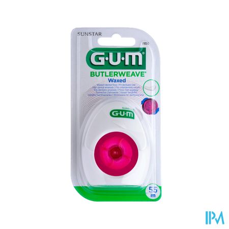 Gum Butlerweave Fil Dentaire Plat Cire 55m