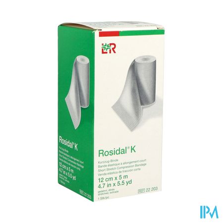 Lohmann Rosidal K Bande Compression Allongement Court 5m X 12cm