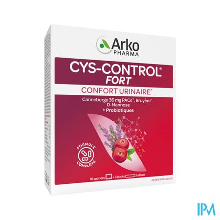 Arkopharma Cys Control Fort Avec Microbiotiques Sachet 4g 10 + Stick 5