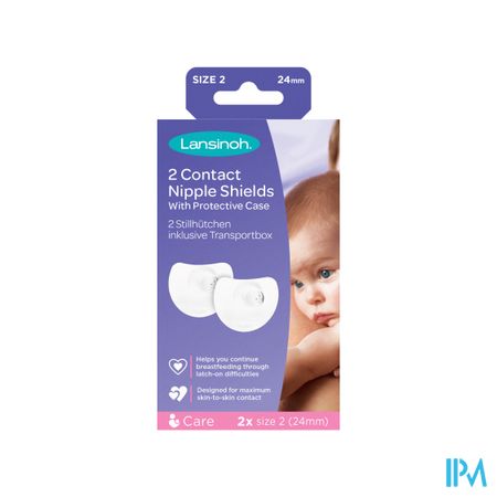 LANSINOH BOUT SEIN T2+ETUI PROT 2