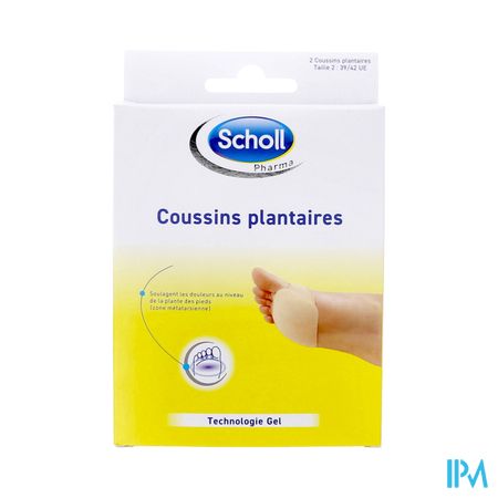 Scholl Coussin Plantaire Gel Souple P39/42 X2