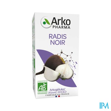 Arkogelules Radis Noir Bio Caps 40