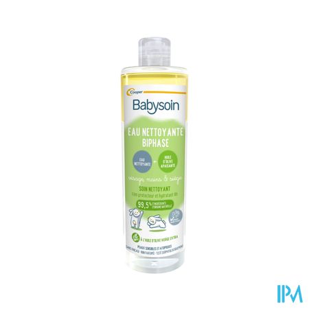 Cooper Babysoin Eau Nettoyante Biphase Protectrice Action 2en1 400ml
